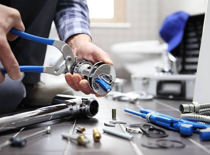 Plumbing repair service in action in Sydney